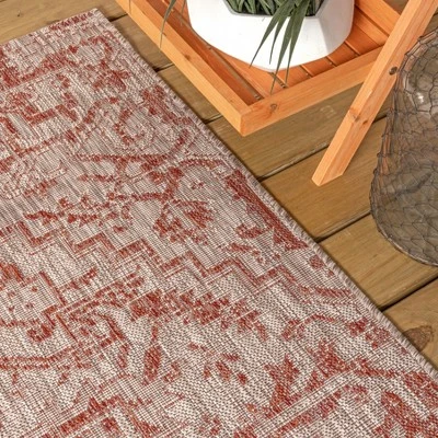 JONATHAN Y Estrella Bohemian Medallion Textured Indoor/Outdoor Area Rug 5 JONATHAN Y Estrella Bohemian Medallion Textured Indoor/Outdoor Area Rug - Image 3
