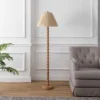 JONATHAN Y Wren 61.5" Modern Rustic Bobbin Floor Lamp with Pleated Paper Shade -Jonathan Y Store GUEST 05f05dc4 69c8 44cc 9e78 9bb359417157