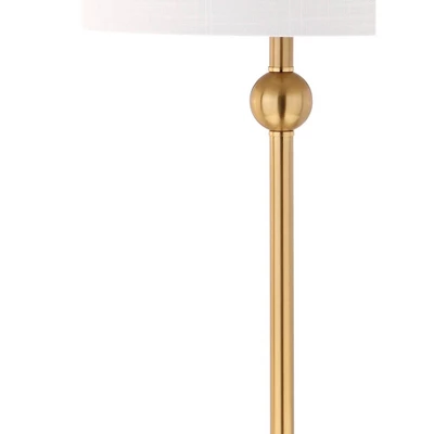 (Set Of 2) 34" Metal Hollis Table Lamps With Crystal Base (Includes LED Light Bulb) Brass - Jonathan Y 5 (Set Of 2) 34" Metal Hollis Table Lamps With Crystal Base (Includes LED Light Bulb) Brass - Jonathan Y - Image 3