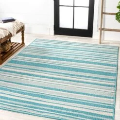 Castara Wavy Stripe Modern Indoor/Outdoor Area Rug - JONATHAN Y -Jonathan Y Store GUEST 087b45f4 cda8 4eac a3b6 33405e0a899a