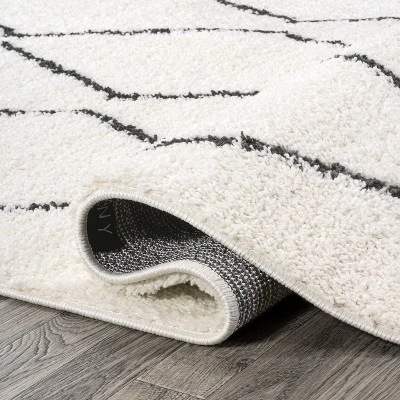 Catala Moroccan Diamond Shag Indoor Area Rug - JONATHAN Y 8 Catala Moroccan Diamond Shag Indoor Area Rug - JONATHAN Y - Image 6