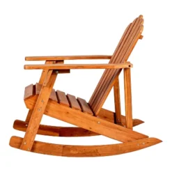 JONATHAN Y Kiawah Classic Acacia Wood Outdoor Adirondack Rocking Chair -Jonathan Y Store GUEST 09c0c721 0904 4fa4 828d dbf7a9423b57