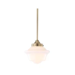 JONATHAN Y Kurtz 7.2" Adjustable Metal and Glass Drop Pendant Light