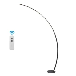JONATHAN Y Enzo 68" Contemporary Minimalist Metal Arc Dimmable Floor Lamp