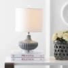 JONATHAN Y Kamille 18" Gray Glass and Lucite Table Lamp with LED Bulb -Jonathan Y Store GUEST 0fafe943 bb76 4927 8c27 bc5c4117e93d