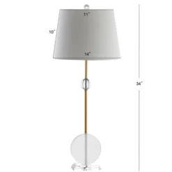 34" (Set Of 2) Spencer Crystal/Metal Table Lamp (Includes LED Light Bulb) Clear - JONATHAN Y -Jonathan Y Store GUEST 1040e4b1 42b1 41fe 8ed9 2a6140036154