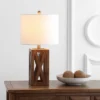 Jonathan Y Stewart 21.5" Wood Table Lamp with LED Bulb - Brown -Jonathan Y Store GUEST 1125f25b 852f 4fba 8f01 2b8400da0265