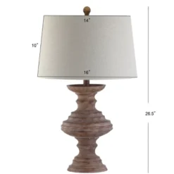 26.5" Scarlett Resin Table Lamp (Includes LED Light Bulb) Brown - JONATHAN Y -Jonathan Y Store GUEST 1192a88b d60c 46dd 9328 1b35358018e9
