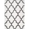 JONATHAN Y Marrakesh Shag Trellis Area Rug - Charcoal & Ivory -Jonathan Y Store GUEST 1318e937 2e38 40a9 be97 c446febd3640