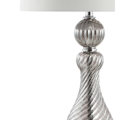 Jonathan Y 32" Crystal and Murano Glass Swirl Table Lamp with LED Bulb - Gray 5 Jonathan Y 32" Crystal and Murano Glass Swirl Table Lamp with LED Bulb - Gray - Image 3