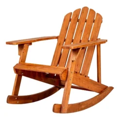 JONATHAN Y Kiawah Classic Acacia Wood Outdoor Adirondack Rocking Chair -Jonathan Y Store GUEST 14b31393 d6f7 4767 ad9f f30fa45d1db1