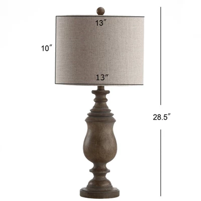 JONATHAN Y Abeline 28.5" Resin Table Lamp with LED Bulb - Brown 5 JONATHAN Y Abeline 28.5" Resin Table Lamp with LED Bulb - Brown - Image 3