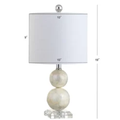 JONATHAN Y Bailey 19" Capiz Seashell Table Lamp with LED Light Bulb 8 JONATHAN Y Bailey 19" Capiz Seashell Table Lamp with LED Light Bulb -Jonathan Y Store GUEST 16b092c3 d6c7 4913 9dc5 6a31edd6c742