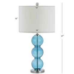 JONATHAN Y Bella 27" Glass Triple Sphere Table Lamp Set in Sky Blue -Jonathan Y Store GUEST 1a6a9d7f 0119 463d bc11 c9e05c20074b