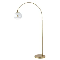 JONATHAN Y Nora 71" Coastal Vintage Iron LED Floor Lamp - Gold -Jonathan Y Store GUEST 1b78a8b2 b788 4c50 8662 81a1c8a4b0dc