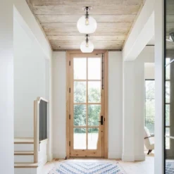 JONATHAN Y Marla 9.75" LED 1-Light Seeded Glass Pendant in Nickel -Jonathan Y Store GUEST 1cace5ff 95b6 44f5 8eec c1a04b3732fa