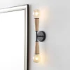 JONATHAN Y Katia 5.13" Modern Iron and Wood Double-Sided Hourglass LED Sconce -Jonathan Y Store GUEST 1f1d36ed 948f 455c b62a e7b969ede40d