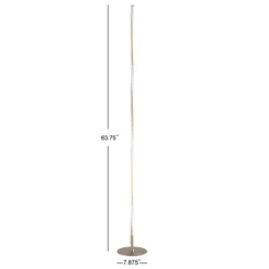 JONATHAN Y Pilar 63.75" Minimalist LED Floor Lamp with Foot Switch - Black -Jonathan Y Store GUEST 204fbb60 9c62 4add 8c1c 291b61eed0b1