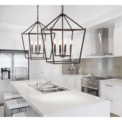 JONATHAN Y 16" Metal Pagoda Lantern Pendant - Includes LED Bulb 10 JONATHAN Y 16" Metal Pagoda Lantern Pendant - Includes LED Bulb - Image 8