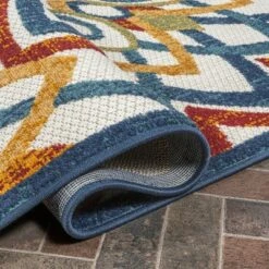 JONATHAN Y Flora Abstract Bold Mandala High-Low Indoor/Outdoor Area Rug -Jonathan Y Store GUEST 2434e479 746a 4077 8dd0 851b9157d23b