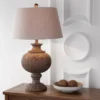 JONATHAN Y Scarlett 31" Faux Bois Resin Table Lamp with LED Bulb - Brown -Jonathan Y Store GUEST 265ab792 d9ac 44bd 89fa 56aa89011789