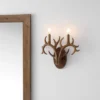 JONATHAN Y Oakley 13.25" Faux Antler 2-Light LED Sconce - Rustic Wall Decor -Jonathan Y Store GUEST 2768bcd0 b5bd 4df3 9036 f17a1230993a