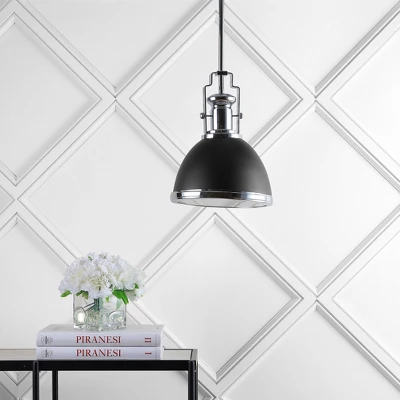 Jonathan Y Homer 10" Adjustable Vintage LED Pendant - Chrome and Brass 4 Jonathan Y Homer 10" Adjustable Vintage LED Pendant - Chrome and Brass - Image 2