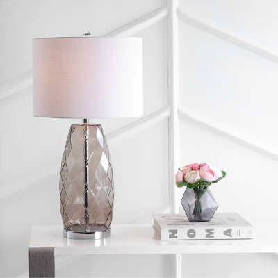 JONATHAN Y Juliette 26.5" Glass and Metal Table Lamp - LED Bulb Included 3 JONATHAN Y Juliette 26.5" Glass and Metal Table Lamp - LED Bulb Included