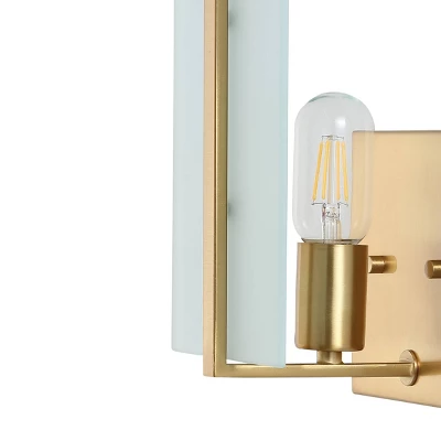 JONATHAN Y Mila 5.5" Modern Art Deco LED Wall Sconce, Brass Gold (Set of 2) 8 JONATHAN Y Mila 5.5" Modern Art Deco LED Wall Sconce, Brass Gold (Set of 2) - Image 6