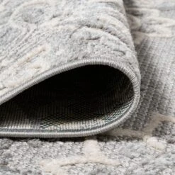 JONATHAN Y Julien Paisley High-Low Indoor/Outdoor Rug - Gray/Ivory -Jonathan Y Store GUEST 298dbfca ae71 43ca 8d9c 5f055d75ed25