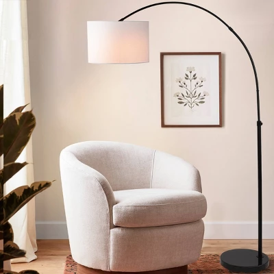 JONATHAN Y Collier 70" Industrial Adjustable Iron LED Arc Floor Lamp 4 JONATHAN Y Collier 70" Industrial Adjustable Iron LED Arc Floor Lamp - Image 2