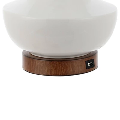 JONATHAN Y Finn 23" Vintage Minimalist Iron LED Table Lamp with USB Charging Port 7 JONATHAN Y Finn 23" Vintage Minimalist Iron LED Table Lamp with USB Charging Port - Image 5