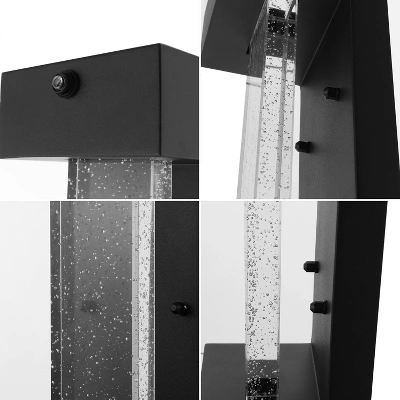 JONATHAN Y Miranda 5.13" Modern Black Outdoor LED Sconce with Dusk-to-Dawn Sensor 4 JONATHAN Y Miranda 5.13" Modern Black Outdoor LED Sconce with Dusk-to-Dawn Sensor - Image 2