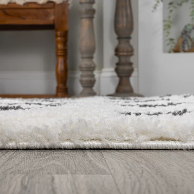 Pere Modern Charcoal Dot Shag Area Rug - JONATHAN Y 5 Pere Modern Charcoal Dot Shag Area Rug - JONATHAN Y - Image 3