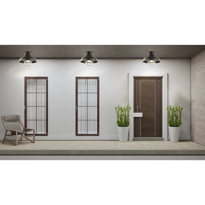 Jonathan Y 13-Inch LED Metal Semi Flush Mount Ceiling Light 6 Jonathan Y 13-Inch LED Metal Semi Flush Mount Ceiling Light - Image 4