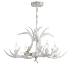 JONATHAN Y 26-inch Adjustable Resin Antler Chandelier with LED Bulbs 11 JONATHAN Y 26-inch Adjustable Resin Antler Chandelier with LED Bulbs -Jonathan Y Store GUEST 2dbf55a2 eaa7 4b49 850a df767ca3330a