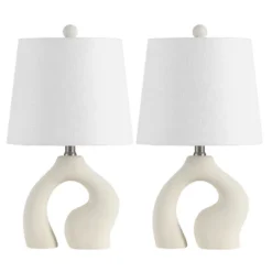 JONATHAN Y Tula Scandinavian Minimalist Ceramic Arch LED Table Lamp 14 JONATHAN Y Tula Scandinavian Minimalist Ceramic Arch LED Table Lamp -Jonathan Y Store GUEST 2df67759 8698 4811 9a18 1609d4566782