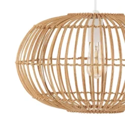17.5" 1-Light Leo Farmhouse Coastal Rattan LED Pendant Brown - JONATHAN Y 22 17.5" 1-Light Leo Farmhouse Coastal Rattan LED Pendant Brown - JONATHAN Y -Jonathan Y Store GUEST 2e8610c2 da4b 40e8 aa1c d8f6259b51f0