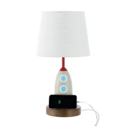 JONATHAN Y 17.5-inch Houston Coastal Rocket Kids Table Lamp with USB Charging Port -Jonathan Y Store GUEST 2f267850 7abe 41e3 a158 92ffdbecfbe1