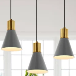 6" 1-Light Apollo Mid-Century Modern Iron LED Pendant - JONATHAN Y 12 6" 1-Light Apollo Mid-Century Modern Iron LED Pendant - JONATHAN Y -Jonathan Y Store GUEST 2f364ee3 286b 43fc 8601 219f39c76c5b
