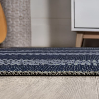 JONATHAN Y Nautisk Trellis Stripe Machine-Washable Area Rug 11 JONATHAN Y Nautisk Trellis Stripe Machine-Washable Area Rug - Image 9