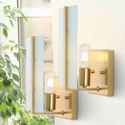 JONATHAN Y Mila 5.5" Modern Art Deco LED Wall Sconce, Brass Gold (Set of 2) 5 JONATHAN Y Mila 5.5" Modern Art Deco LED Wall Sconce, Brass Gold (Set of 2) - Image 3