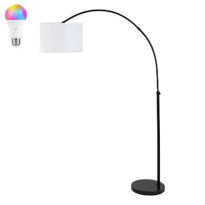 JONATHAN Y Collier 70" Industrial Adjustable Iron LED Arc Floor Lamp 5 JONATHAN Y Collier 70" Industrial Adjustable Iron LED Arc Floor Lamp - Image 3