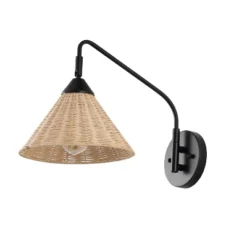 JONATHAN Y Kiawah 1-Light Vintage Coastal Rattan Swing Arm LED Sconce 15 JONATHAN Y Kiawah 1-Light Vintage Coastal Rattan Swing Arm LED Sconce -Jonathan Y Store GUEST 344a7282 eedd 4b1a b8e3 38925bcd5de6