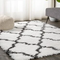 JONATHAN Y Marrakesh Shag Trellis Area Rug - Charcoal & Ivory 15 JONATHAN Y Marrakesh Shag Trellis Area Rug - Charcoal & Ivory -Jonathan Y Store GUEST 34d67732 f739 42f9 b75e 8863c616093f