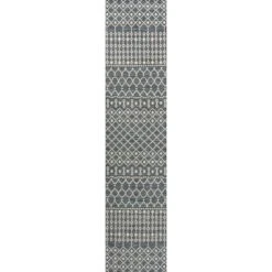 JONATHAN Y Zana Modern Geometric Moroccan Reversible Runner Rug