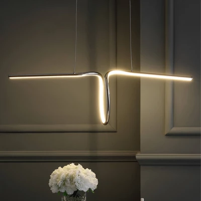 JONATHAN Y Ali 34.5" Adjustable Metal Dimmable Linear LED Pendant - Black 6 JONATHAN Y Ali 34.5" Adjustable Metal Dimmable Linear LED Pendant - Black - Image 4