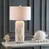 JONATHAN Y 28.5" Seashell Rosette Table Lamp with LED Bulb - White -Jonathan Y Store GUEST 36448660 f0da 46e7 bbdc 6326d2b8d715