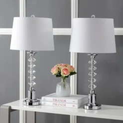 28" (Set Of 2) Kinsley Crystal Table Lamp (Includes LED Light Bulb) Clear - JONATHAN Y -Jonathan Y Store GUEST 39227839 f5b9 449f b0d7 f83dac99ff7f