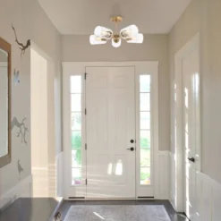 21.5" LED 5-Light Jaynie Industrial Iron Cylinder Pendant Gold/Clear - JONATHAN Y -Jonathan Y Store GUEST 392ada97 4bb0 401c b51a 063c1daecdee